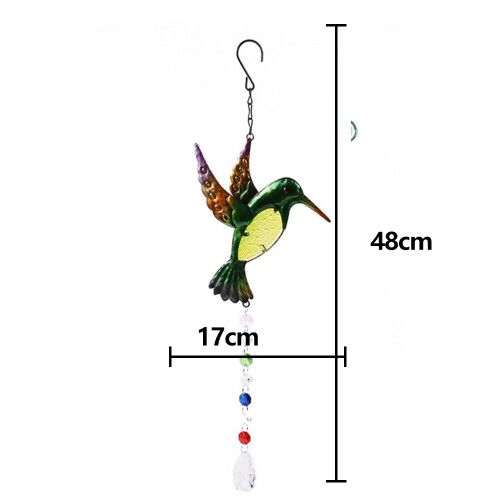 Κομψά κολιμπρί Suncatchers, κρεμαστό κόσμημα κρυστάλλινης σφαίρας για εσωτερική και 1