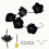 Shaped Rain Chain with Hook, Durable Black Metal for Gutters, Downspouts and Eaves 1