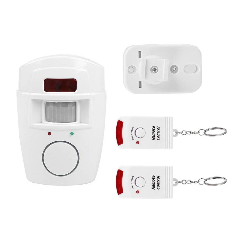 Smart Pir Motion Sensor Alarm 105Db Wireless Security With Dual Remotes For Home And Garage 9119770608635