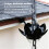 Shaped Rain Chain with Hook, Durable Black Metal for Gutters, Downspouts and Eaves 4