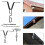 Shaped Rain Chain with Hook, Durable Black Metal for Gutters, Downspouts and Eaves 2