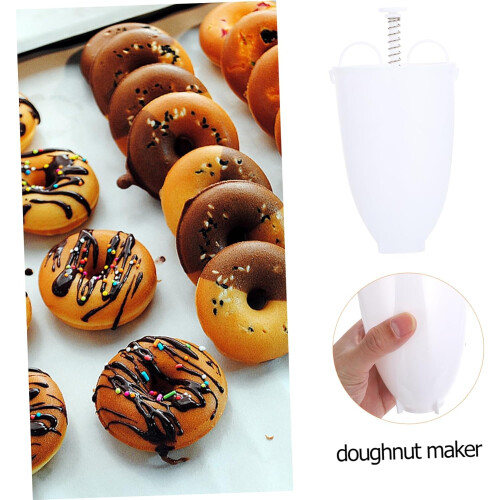 Doughnut Machine 2pcs Style Doughnut Maker Machine Easy to Use Kitchen Pastry Making for Home and Cafe Ref: 5764 1