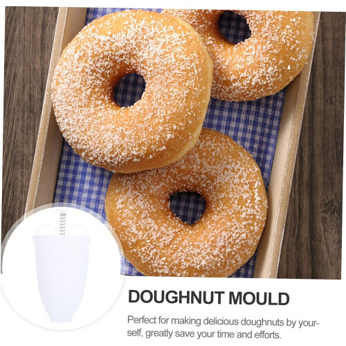 Doughnut Machine 2pcs Style Doughnut Maker Machine Easy to Use Kitchen Pastry Making for Home and Cafe Ref: 5764 2