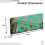 Digital Alarm Clock LED Large Display with Mirror Surface for Bedroom and Office, Battery or PlugIn 3