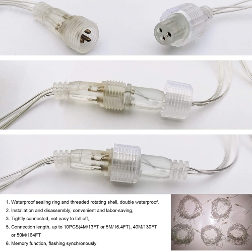 Decorative Multicolor String Lights, Wide Angle 5mm Bulbs Cool White Led String Lights, Create An Inviting Atmosphere For Birthday Anniversaries Holid 2