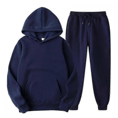 Weinrot XL Herren Fleece-Kapuzenpullover-Set, Plus Size Trainingsanzug mit Hose 2