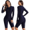 Muta sub blu navy 1516XL donna - Costume intero anti-rash con cerniera frontale 3