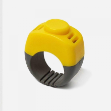 Gelber Hundeklicker, Fingerring-Clicker für Haustiertraining, Hunde, Katzen, Pferde