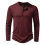 Männer Baumwoll-Henley-Shirt mit Knöpfen, Langarm, lässig 1