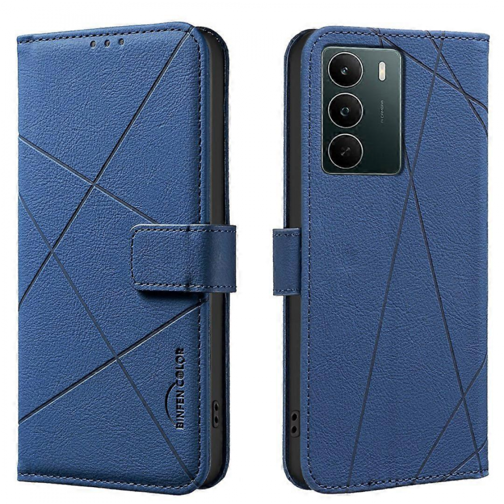 Bluebluefor Realme C71 4G Case Binfen Color Bf35 Geometry Imprinted Leather Phone Cover Rfid Blocking Wallet 7057162570295