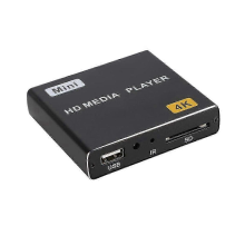 Lecteur multimédia Mini 4K avec disque dur, lecture 1080p, USB/SD, prise US C16