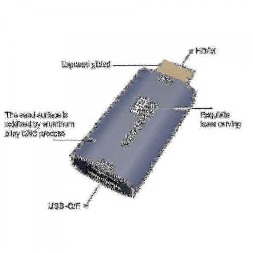 Carte d'acquisition vidéo USB vers HDMI 4K 60Hz pour diffusion en direct 1