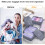 Comodi cubi organizer per bagagli facili da usare, materiali resistenti e leggeri, organizer per bagagli per viaggi senza problemi, design versatile 4
