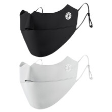 Masque de protection solaire pour les sports de plein air, résistant aux UV UPF50+, en tissu respirant et rafraîchissant avec structure 3D,