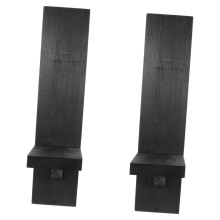 Wooden Wall Sconce Candle Holder Black Rustic Tea Light for Living Room Hallway Bedroom Dining Decor