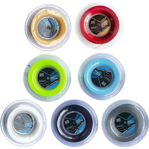 Good Polyester Tennis String Durability Smooth Round Tennis Strings For Improved Speed Red 1