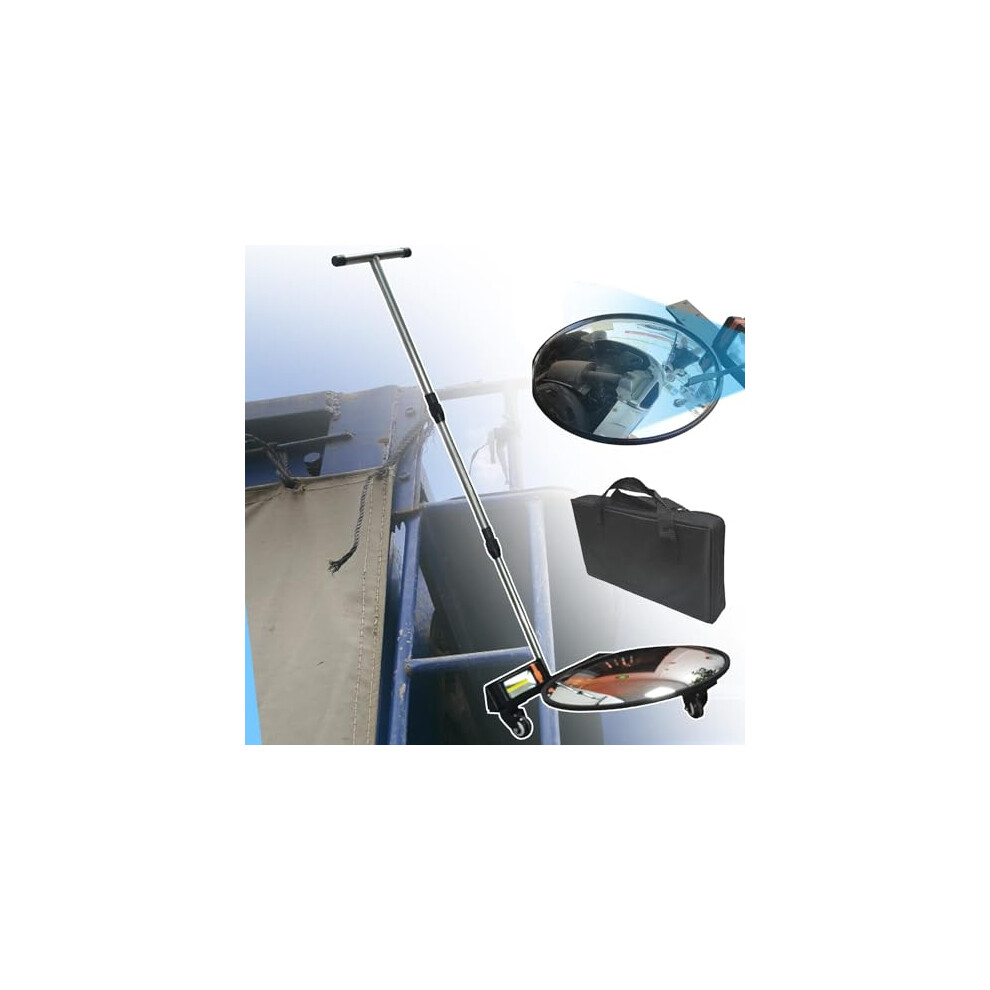 Under Vehicle Inspection Mirror With Led And Extendable Pole For Security Checks At Airports And Checkpoints Light 9339159939017