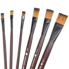6Piece Nylon Acrylic Paint Set, Oil Paints, Watercolors, Wide Flat Brushes, Artist Watercolor Kit for Beginners, Kids, and Painting Enthusiasts