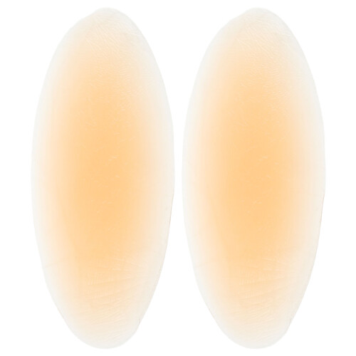 2Pcs Beige Silicone Hip Enhancement Pads Waterdrop Shape Self-Adhesive