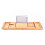 Extendable Bamboo Bath Caddy Tray 105cm Adjustable for Home Spa & Clawfoot Baths 1