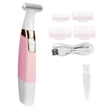 Electric Razor for Men Rechargeable Waterproof Beard Trimmer Shaver for Face and Body Pink with Box