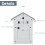 Cuckoo Clock with Bird Voice, Night Rest, Pendulum for Home White/Grey 5