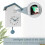 Cuckoo Clock with Bird Voice, Night Rest, Pendulum for Home White/Grey 2