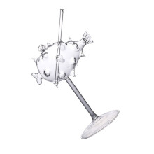 1 Piece Shape Puffer Fish Cocktail Glass Unique Wine Goblet for Bar and Home Use