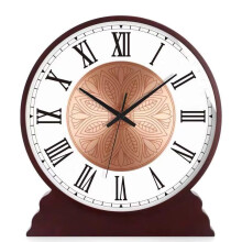 Solid Wood Mantel Clock 8in Silent Non Ticking Modern Table Clock for Living Room Bedroom Decor