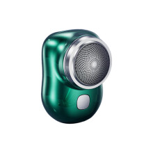 Electric Shaver for Men USB Rechargeable Pocket Size Wet Dry Washable 3D Blade Travel Razor Green
