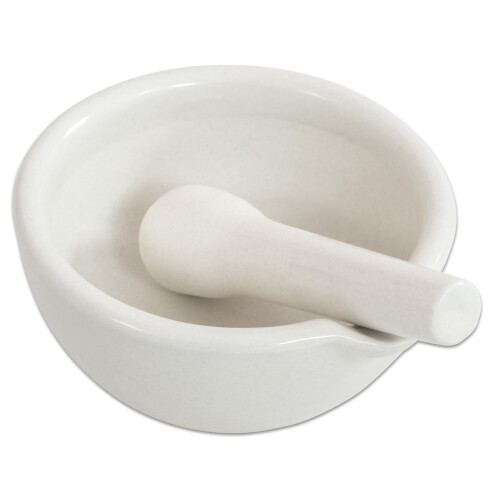 Mortar with Pestle 320 ml  
 Ceramic Mortar Grating Bowl No Color