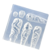 Professional Grade Transparent Nail Silicone Mold With Intricate