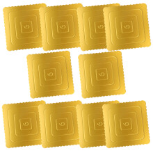 10Pcs Thick Gold Cake Base Boards 6 Inch Paper Cake Display Sturdy