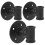 3Pcs Wall Mounted Iron Wine Bottle Rack with Rustic Home Style 11