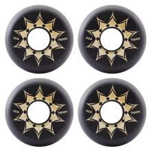 4 Pack Skateboard Wheels Replacement Skateboard Wheels for Inline Scooters and Roller Blades Black 70mm