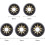 4 Pack Skateboard Wheels Replacement Skateboard Wheels for Inline Scooters and Roller Blades Black 70mm 2