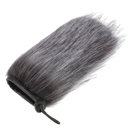 Zwarte Microphone Furry Cover Winddicht Wol Mic Windscreen