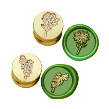 2Pcs Scrapbooking Theme Wax Stamp Head for-05 plus 06