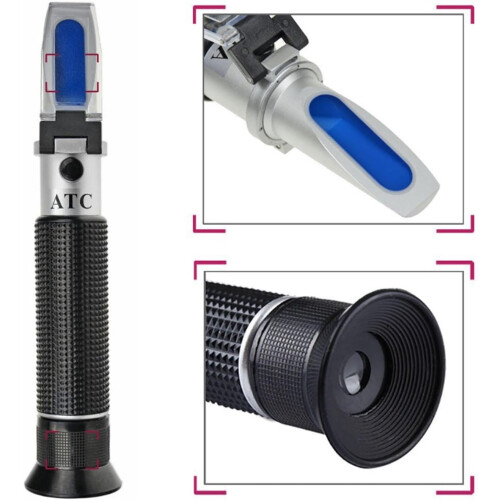 Brix Refractometer, Sugar Concentration Meter, 0–40% Brix, for Wine Making A Noir 2