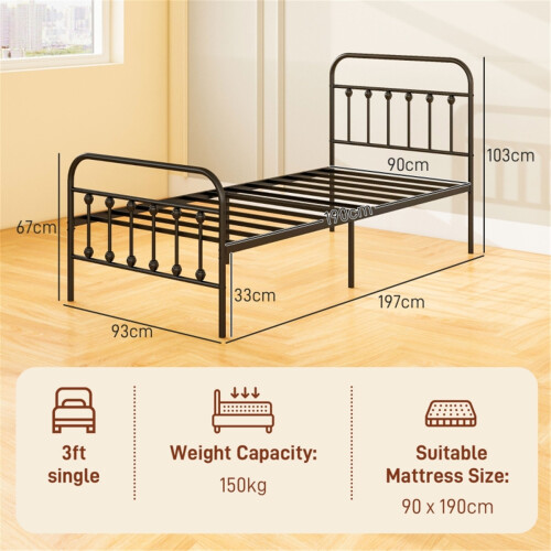 Single Metal Bed Frame 1