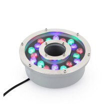 Underwater LED Pool Light IP68 Waterproof DC24V Purple Submersible Fountain Ring for Pond