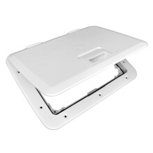 11 x 15 Access Slam Boat Hatch Storage Lid White