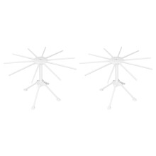 2 x Pasta Dryer, Foldable Pasta Dryer, 10 Spaghetti Dryer for Fresh Homemade Noodles Ref: 5035