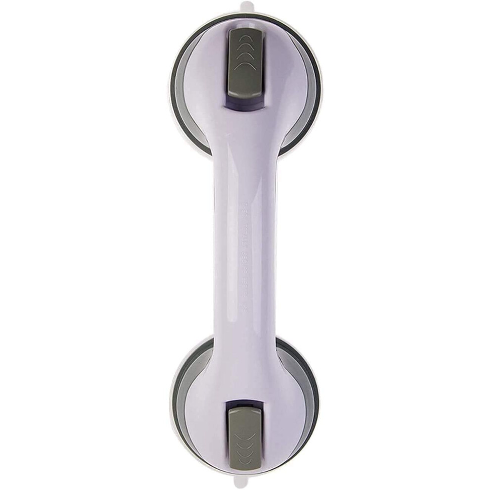 Grab Bar Bathroom Handrail with NonSlip Suction Grip, Punch Wall Mounted Toilet Support 29.5cm