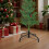 Christmas Tree Stand Black Iron Folding Base for 4 Ft Artificial Tree Small Space Holiday Decor 2