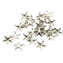 100 Pcs/Pack Metal Star Rivets Leathercraft Spikes-7MM