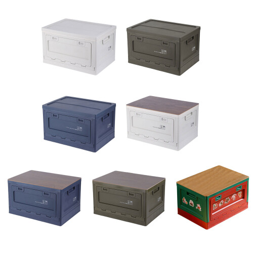 Outdoor Camping Storage Box Portable Large-Dark blue plastic to 1