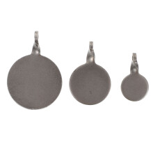 3Pcs Durable Stainless Steel Outdoor Shooting Practice Targets Grey