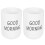 2Pcs White Reusable PP Bathroom Cups Toothbrush Holders Multi-Purpose 1
