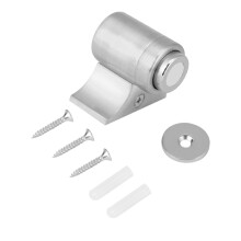 Magnetisk dørstopper med trekantet base for hjemmekontor, kraftig gulvmontert lås i sinklegering med avtakbart fast stykke, reduserer støy,
